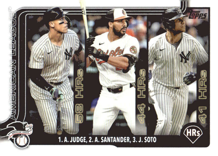 2025 Topps #79 Aaron Judge/Anthony Santander/Juan Soto NM-MT  Baltimore Orioles/New York Yankees 