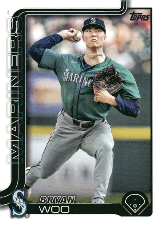 SOLD 161101 2025 Topps #327 Bryan Woo NM-MT  Seattle Mariners 