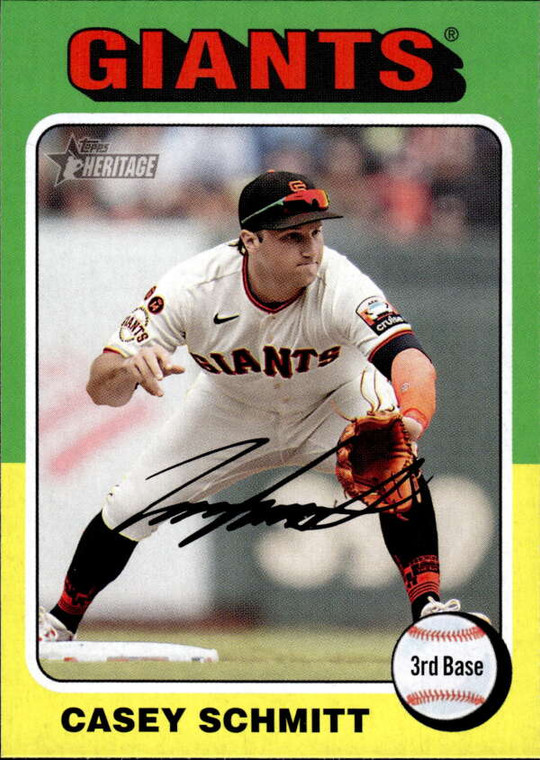 2024 Topps Heritage #124 Casey Schmitt NM-MT San Francisco Giants 