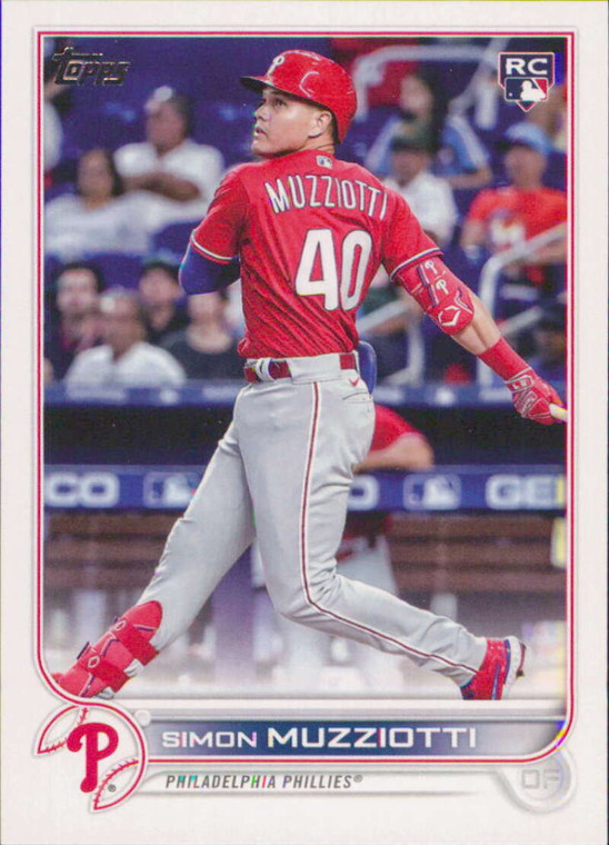 2022 Topps Update #US19 Simon Muzziotti NM-MT RC Rookie Philadelphia Phillies 