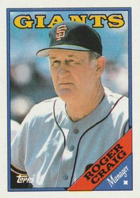 1988 Topps #654 Roger Craig MG NM-MT San Francisco Giants 