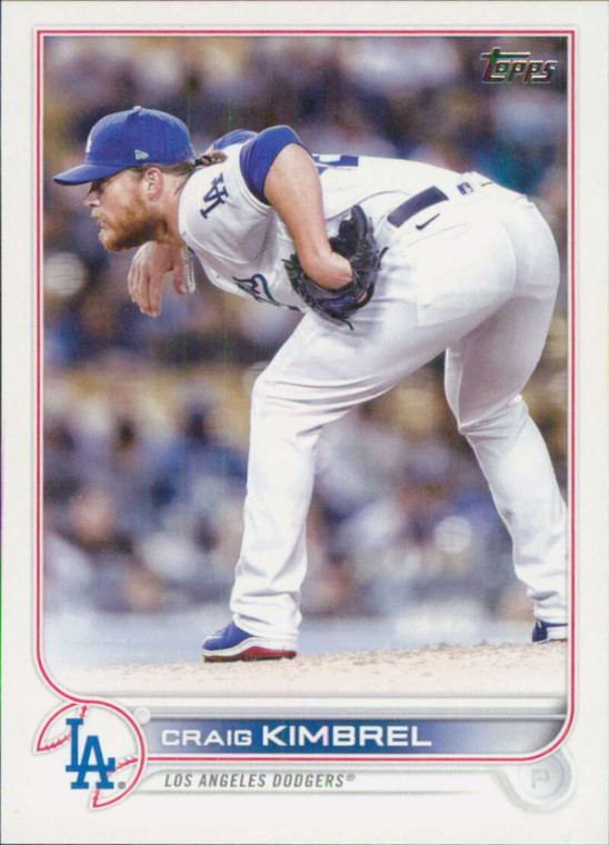 2022 Topps Update #US102 Craig Kimbrel NM-MT Los Angeles Dodgers 