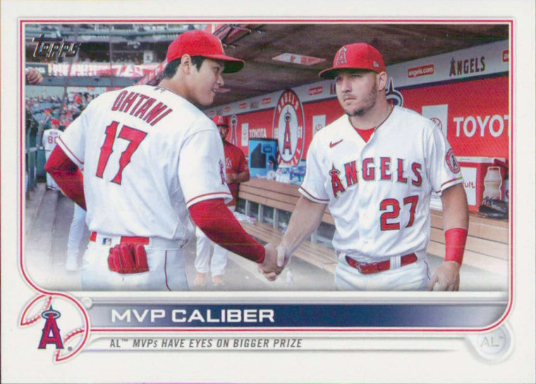 2022 Topps Update #US115 Shohei Ohtani/Mike Trout NM-MT Los Angeles Angels 