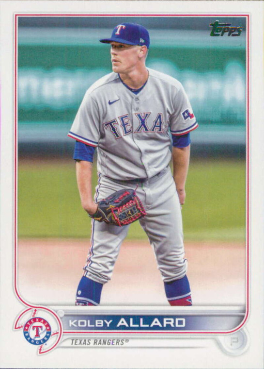 2022 Topps Update #US122 Kolby Allard NM-MT Texas Rangers 