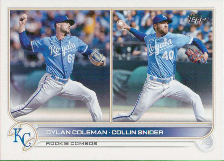 2022 Topps Update #US147 Collin Snider/Dylan Coleman NM-MT RC Rookie Kansas City Royals 