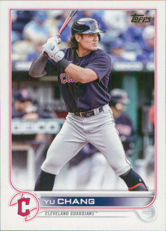 2022 Topps Update #US203 Yu Chang NM-MT Cleveland Guardians 