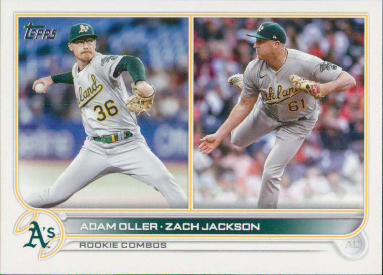 2022 Topps Update #US254 Zach Jackson/Adam Oller NM-MT RC Rookie Oakland Athletics 