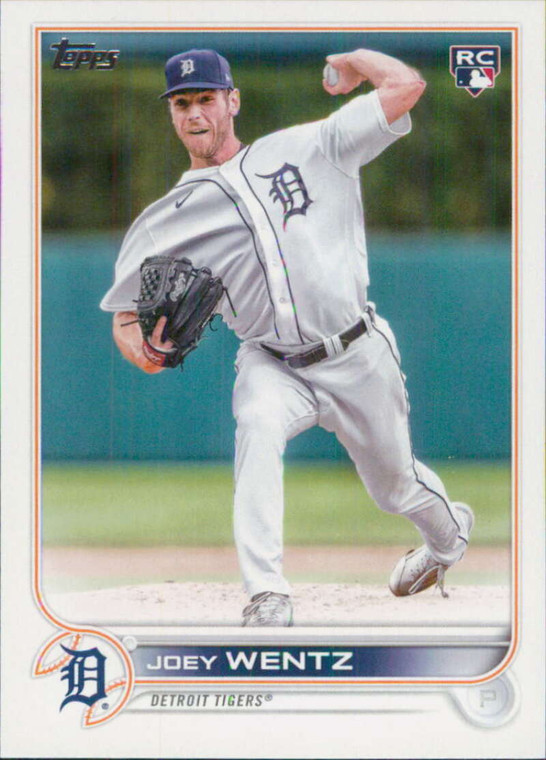 2022 Topps Update #US295 Joey Wentz NM-MT RC Rookie Detroit Tigers 
