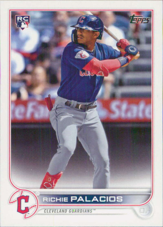 2022 Topps Update #US308 Richie Palacios NM-MT RC Rookie Cleveland Guardians 