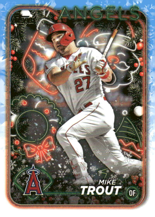 2024 Topps Holiday #H27 Mike Trout NM-MT  Los Angeles Angels 