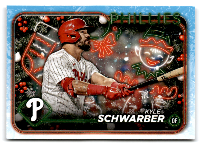 2024 Topps Holiday #H65 Kyle Schwarber NM-MT  Philadelphia Phillies 