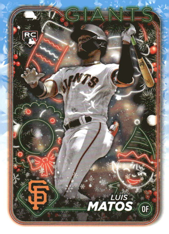 2024 Topps Holiday #H70 Luis Matos NM-MT  RC Rookie San Francisco Giants 