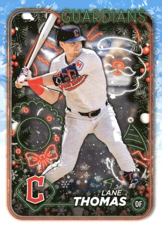 2024 Topps Holiday #H90 Lane Thomas NM-MT  Cleveland Guardians 