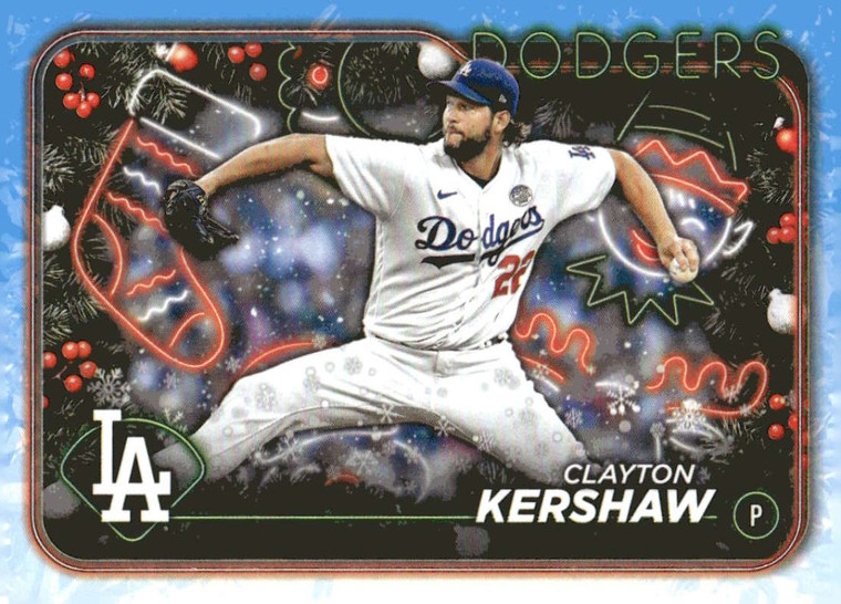 2024 Topps Holiday #H92 Clayton Kershaw NM-MT  Los Angeles Dodgers 