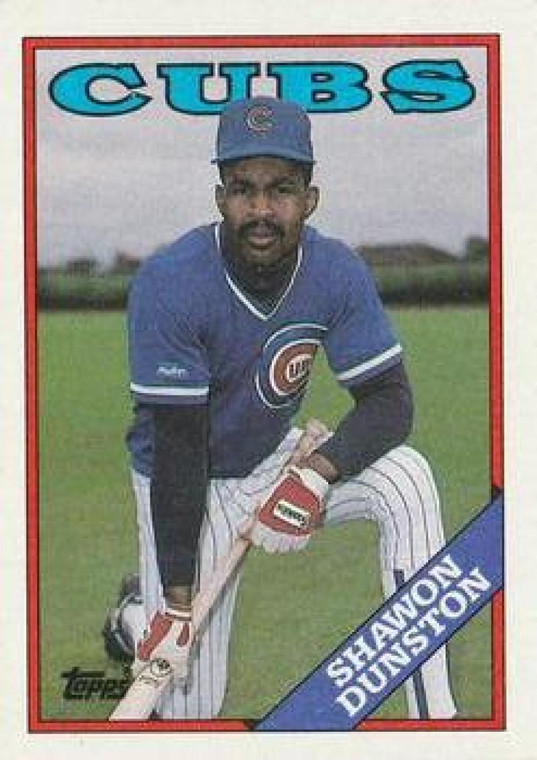 1988 Topps #695 Shawon Dunston NM-MT Chicago Cubs 