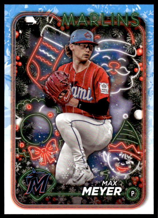 2024 Topps Holiday #H106 Max Meyer NM-MT  Miami Marlins 