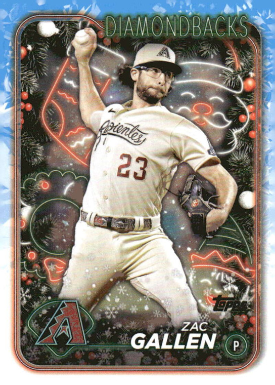2024 Topps Holiday #H109 Zac Gallen NM-MT  Arizona Diamondbacks 