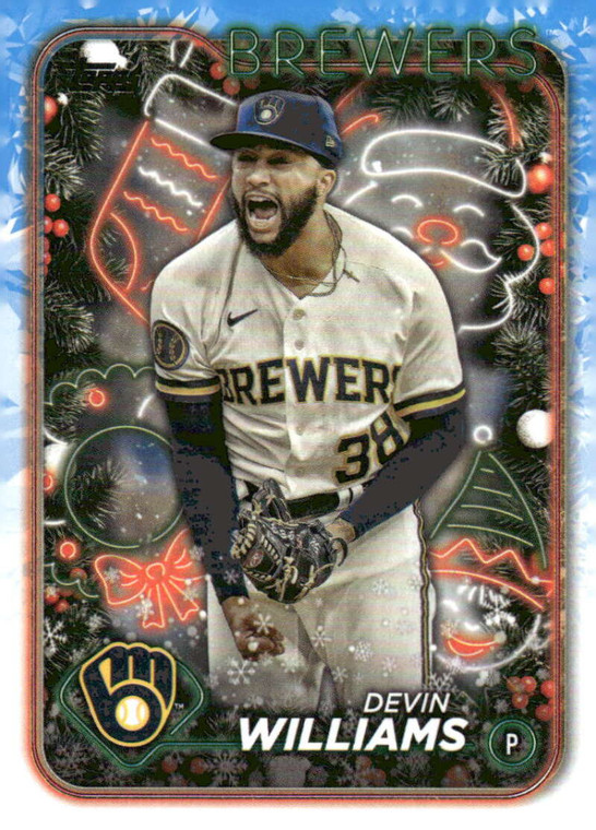 2024 Topps Holiday #H129 Devin Williams NM-MT  Milwaukee Brewers 