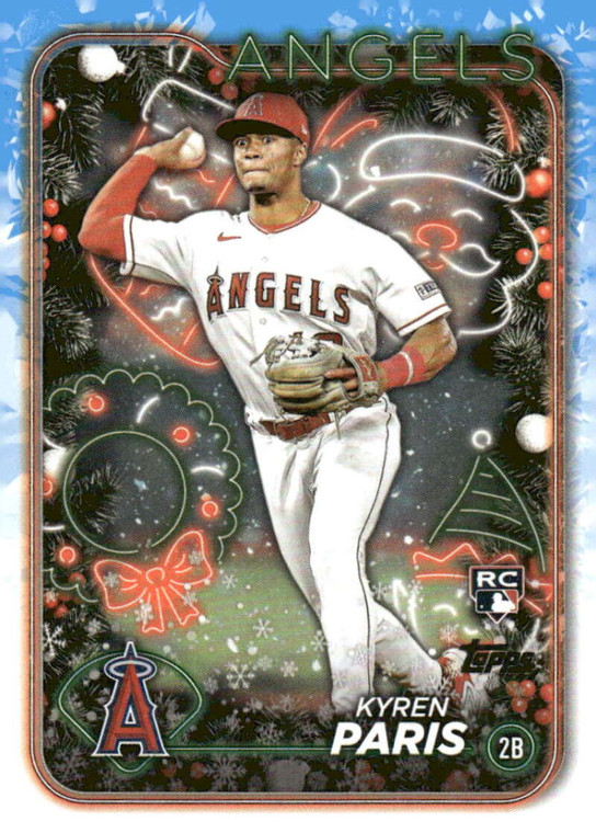 2024 Topps Holiday #H130 Kyren Paris NM-MT  RC Rookie Los Angeles Angels 