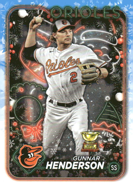SOLD 164629 2024 Topps Holiday #H150 Gunnar Henderson NM-MT  Baltimore Orioles 