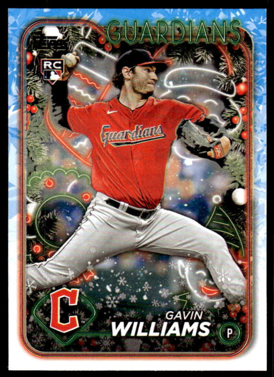 2024 Topps Holiday #H173 Gavin Williams NM-MT  RC Rookie Cleveland Guardians 
