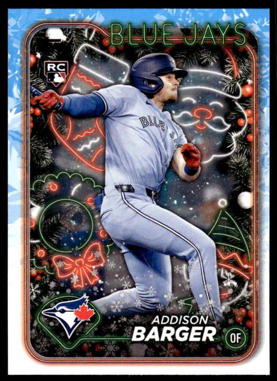 2024 Topps Holiday #H181 Addison Barger NM-MT  RC Rookie Toronto Blue Jays 