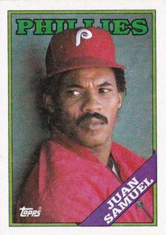 1988 Topps #705 Juan Samuel NM-MT Philadelphia Phillies 