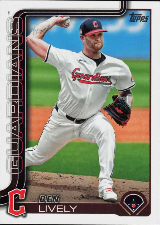 2025 Topps #532 Ben Lively NM-MT  Cleveland Guardians 