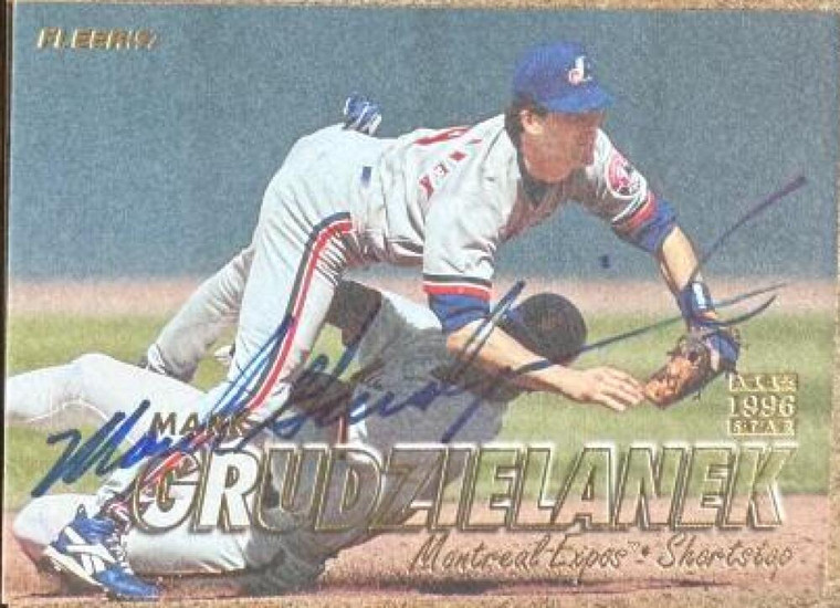 Mark Grudzielanek Autographed 1997 Fleer #380