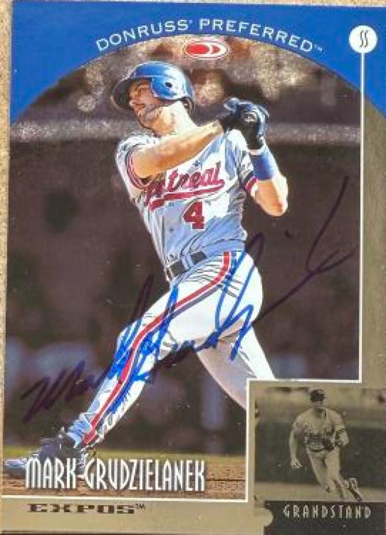 Mark Grudzielanek Autographed 1998 Donruss Preferred #111 GS