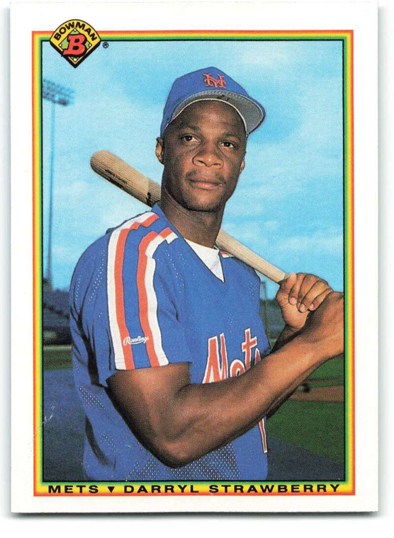 1990 Bowman #141 Darryl Strawberry VG New York Mets 