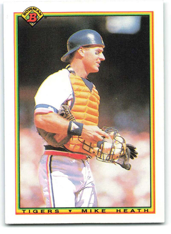 1990 Bowman #352 Mike Heath VG Detroit Tigers 