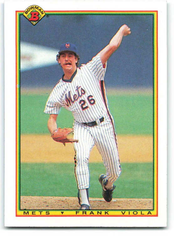 1990 Bowman #122 Frank Viola UER VG New York Mets 