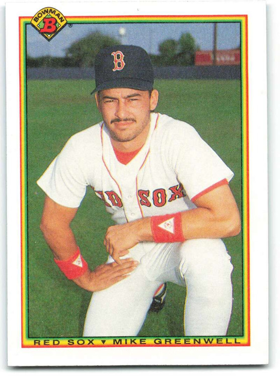 1990 Bowman #274 Mike Greenwell VG Boston Red Sox 