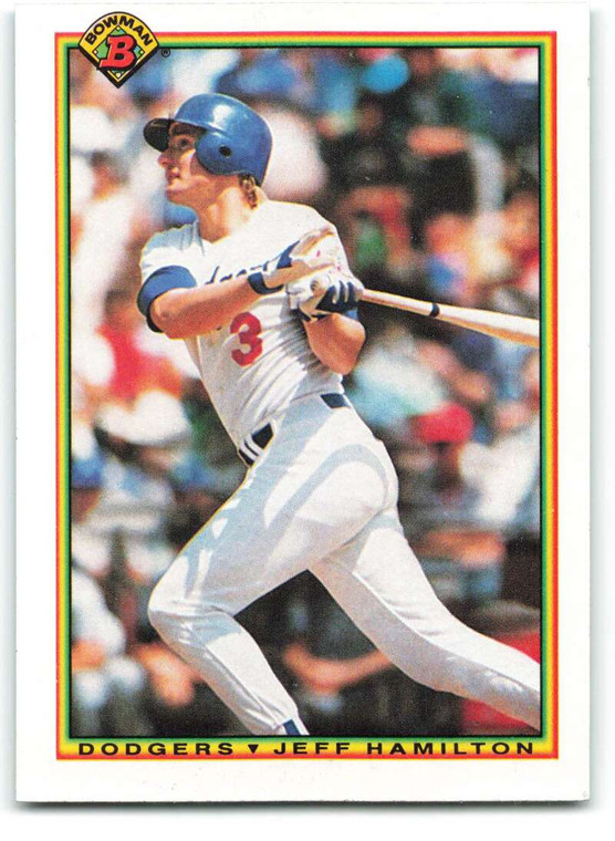 SOLD 40496 1990 Bowman #94 Jeff Hamilton VG Los Angeles Dodgers 