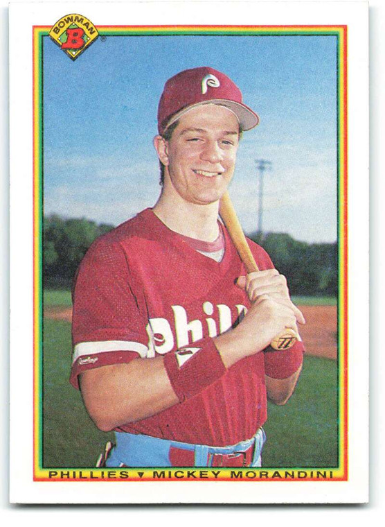 1990 Bowman #153 Mickey Morandini VG RC Rookie Philadelphia Phillies 