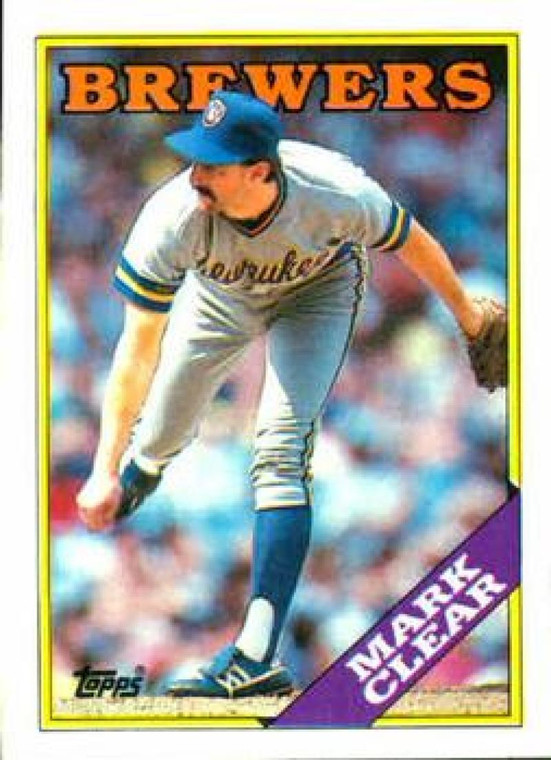 1988 Topps #742 Mark Clear NM-MT Milwaukee Brewers 
