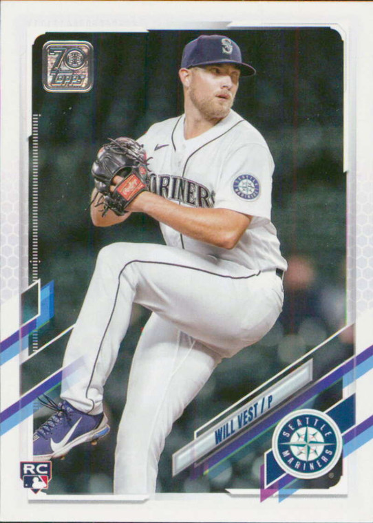 2021 Topps Update #US3 Will Vest NM-MT  RC Rookie Seattle Mariners 