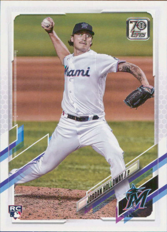 2021 Topps Update #US82 Jordan Holloway NM-MT  RC Rookie Miami Marlins 