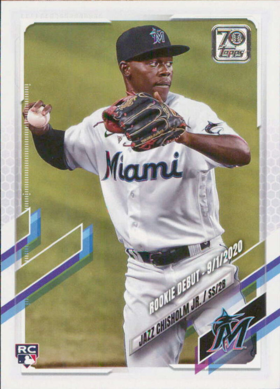 SOLD 164843 2021 Topps Update #US114 Jazz Chisholm Jr. Rookie Debut NM-MT  Miami Marlins 