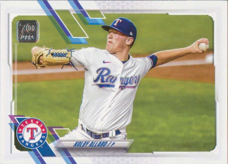 2021 Topps Update #US123 Kolby Allard NM-MT  Texas Rangers 