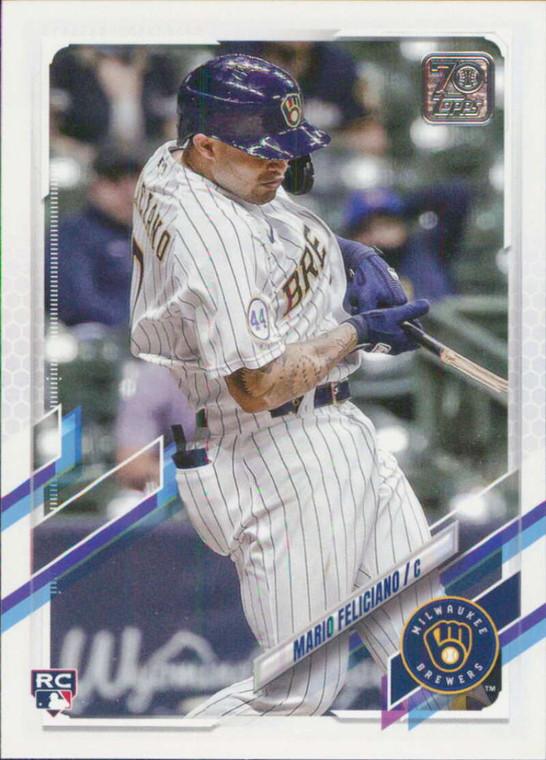 2021 Topps Update #US174 Mario Feliciano NM-MT  RC Rookie Milwaukee Brewers 