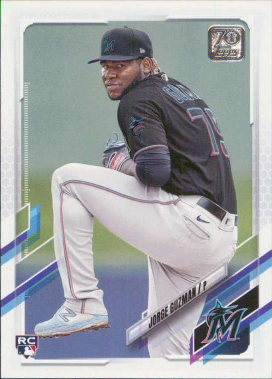 2021 Topps Update #US321 Jorge Guzman NM-MT  RC Rookie Miami Marlins 