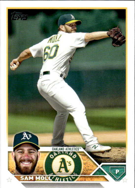 2023 Topps #8 Sam Moll NM-MT  Oakland Athletics 