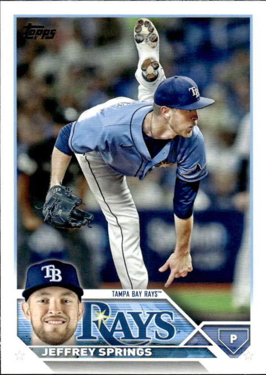 2023 Topps #12 Jeffrey Springs NM-MT  Tampa Bay Rays 