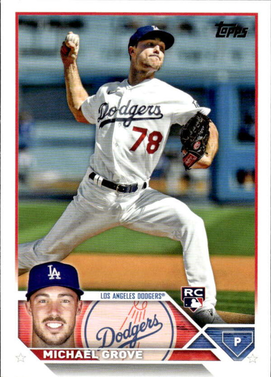 2023 Topps #15 Michael Grove NM-MT  RC Rookie Los Angeles Dodgers 