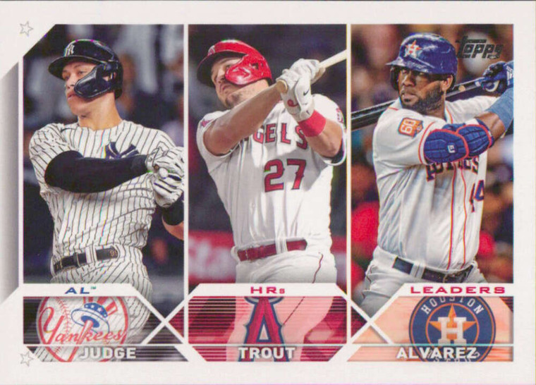 2023 Topps #246 Aaron Judge/Mike Trout/Yordan Alvarez NM-MT  