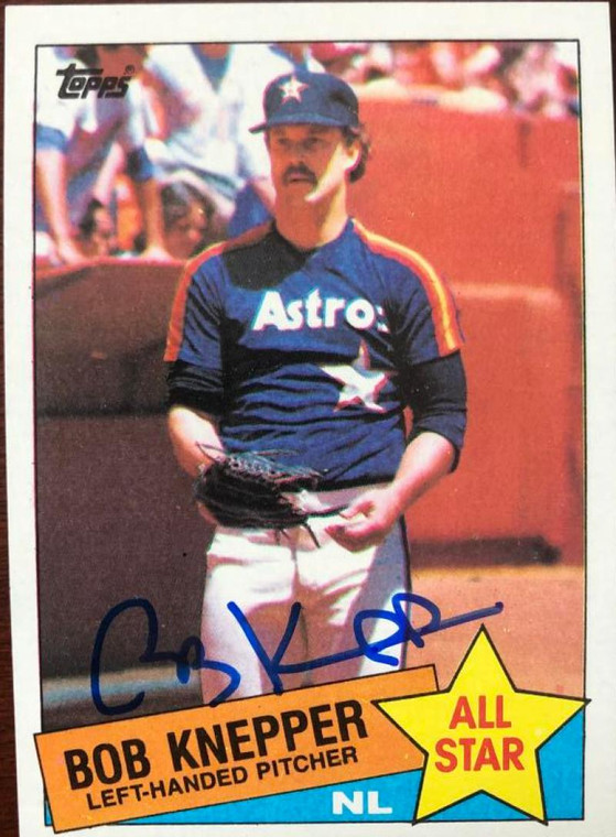 Bob Knepper Autographed 1985 Topps #721