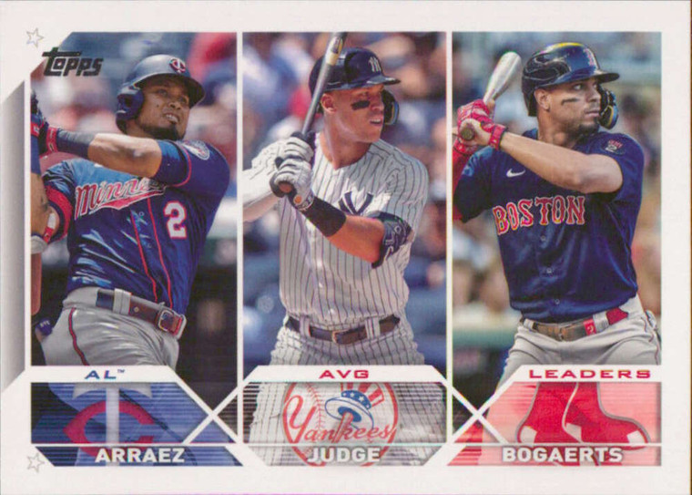 2023 Topps #289 Luis Arraez/Aaron Judge/Xander Bogaerts NM-MT  