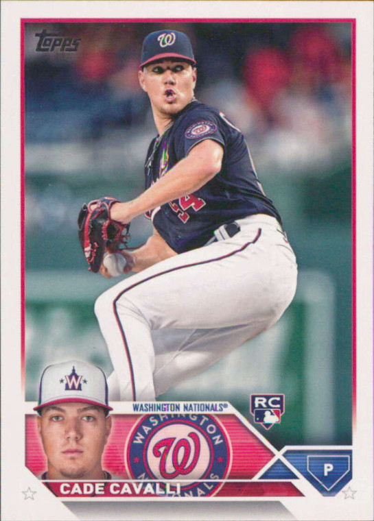 2023 Topps #320 Cade Cavalli NM-MT  RC Rookie Washington Nationals 